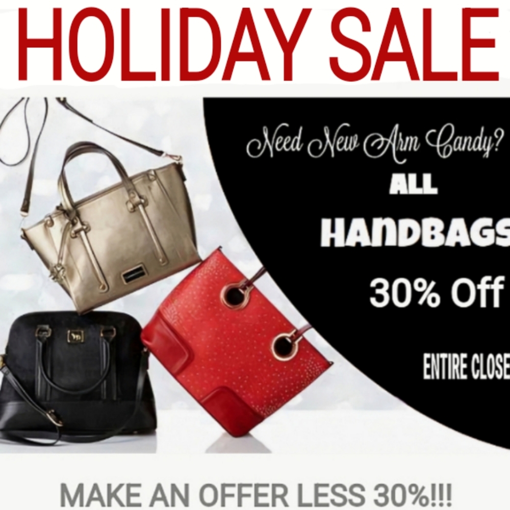 CHRISTMAS SALE 30% off All HANDBAGS!!